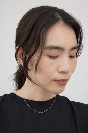 タイニーメタルボールチェーンネックレス