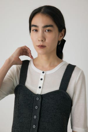 ストローヤーンビスチェ