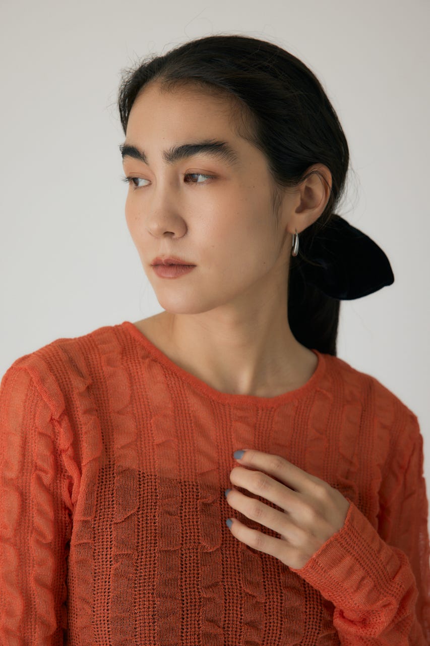 crie conforto | シャーリングシアーニット (ニット ) |SHEL