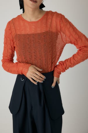 シャーリングシアーニット