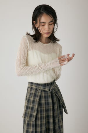 シャーリングシアーニット