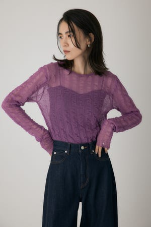 シャーリングシアーニット