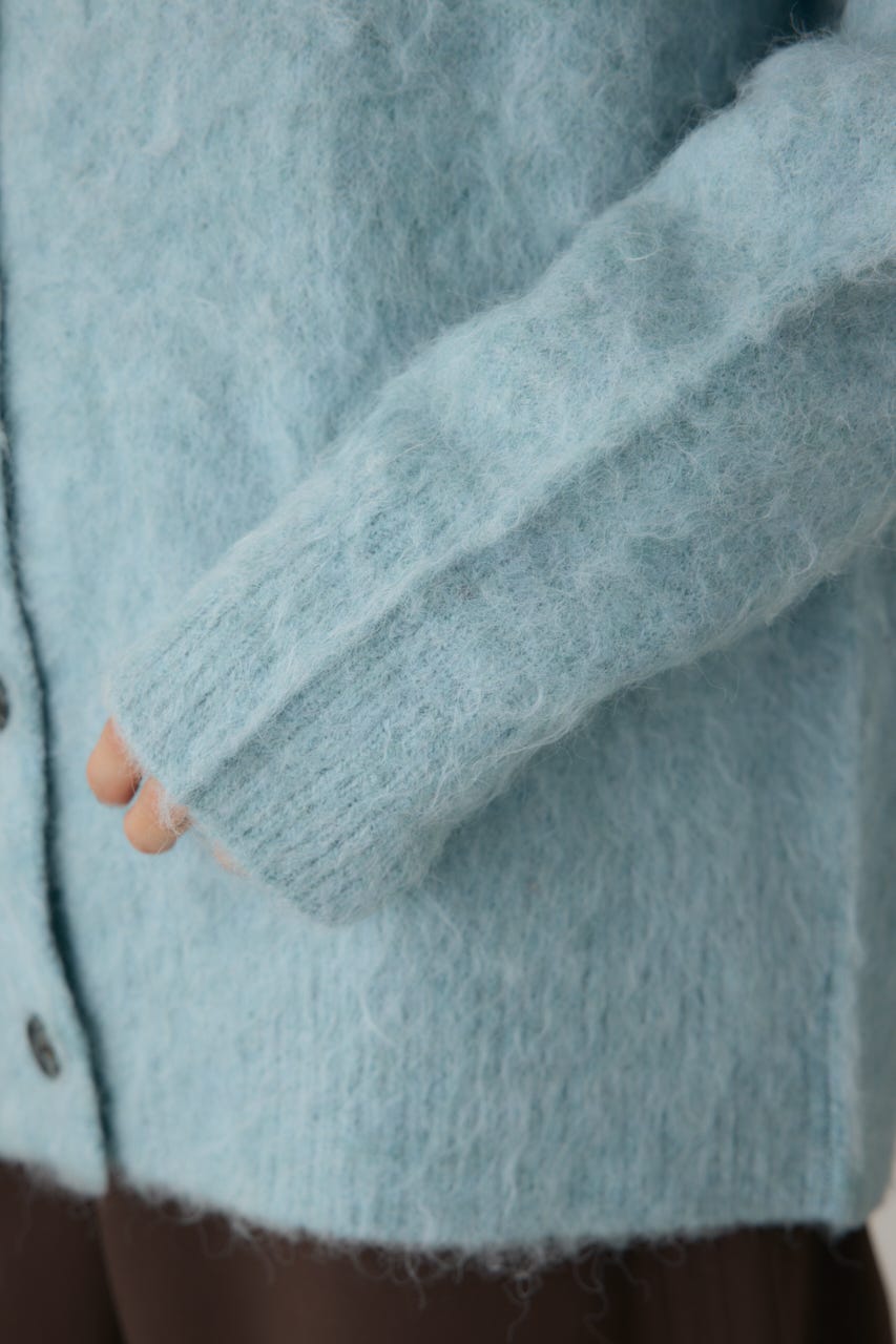 シャギーカーディガン L/BLU FREE