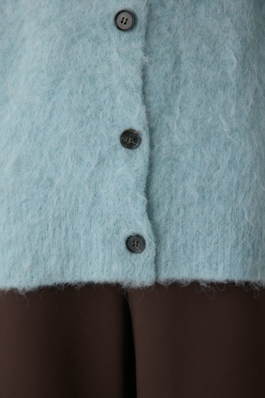 シャギーカーディガン L/BLU FREE