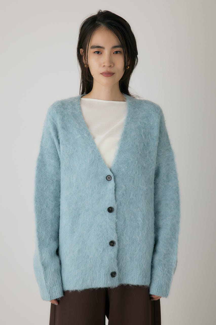 シャギーカーディガン L/BLU FREE