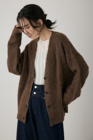 シャギーカーディガン