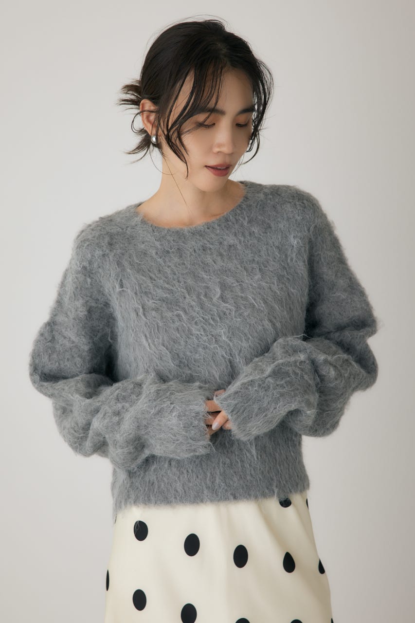 シャギープルオーバー GRY FREE