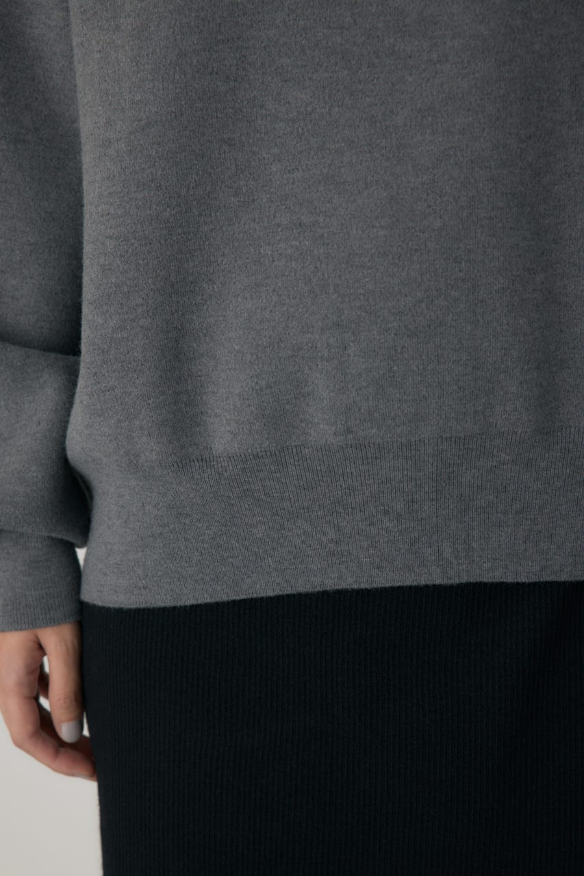 ハーフジップセーラーカラーニット GRY FREE