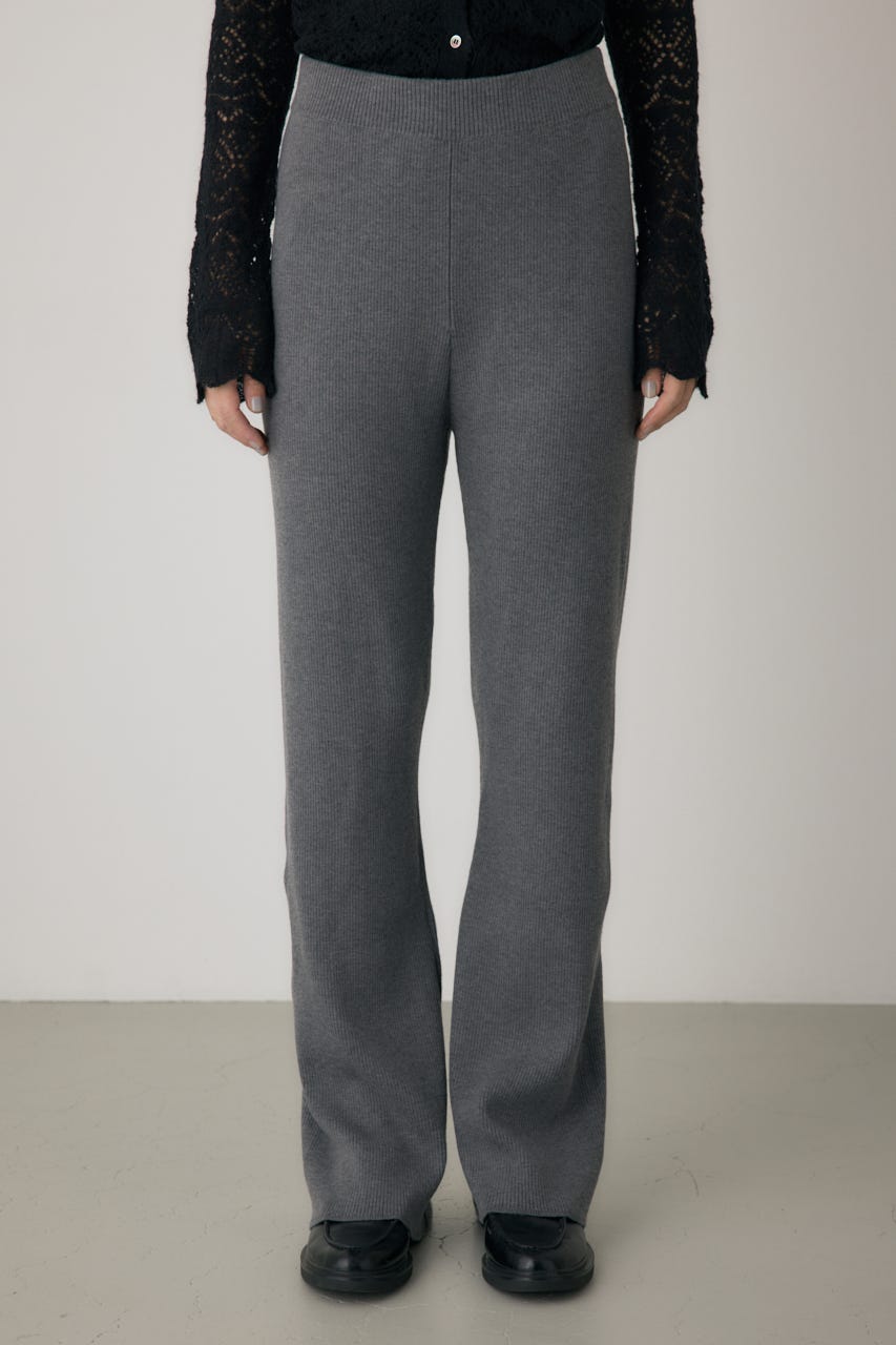 リブニットスカートパンツ GRY FREE