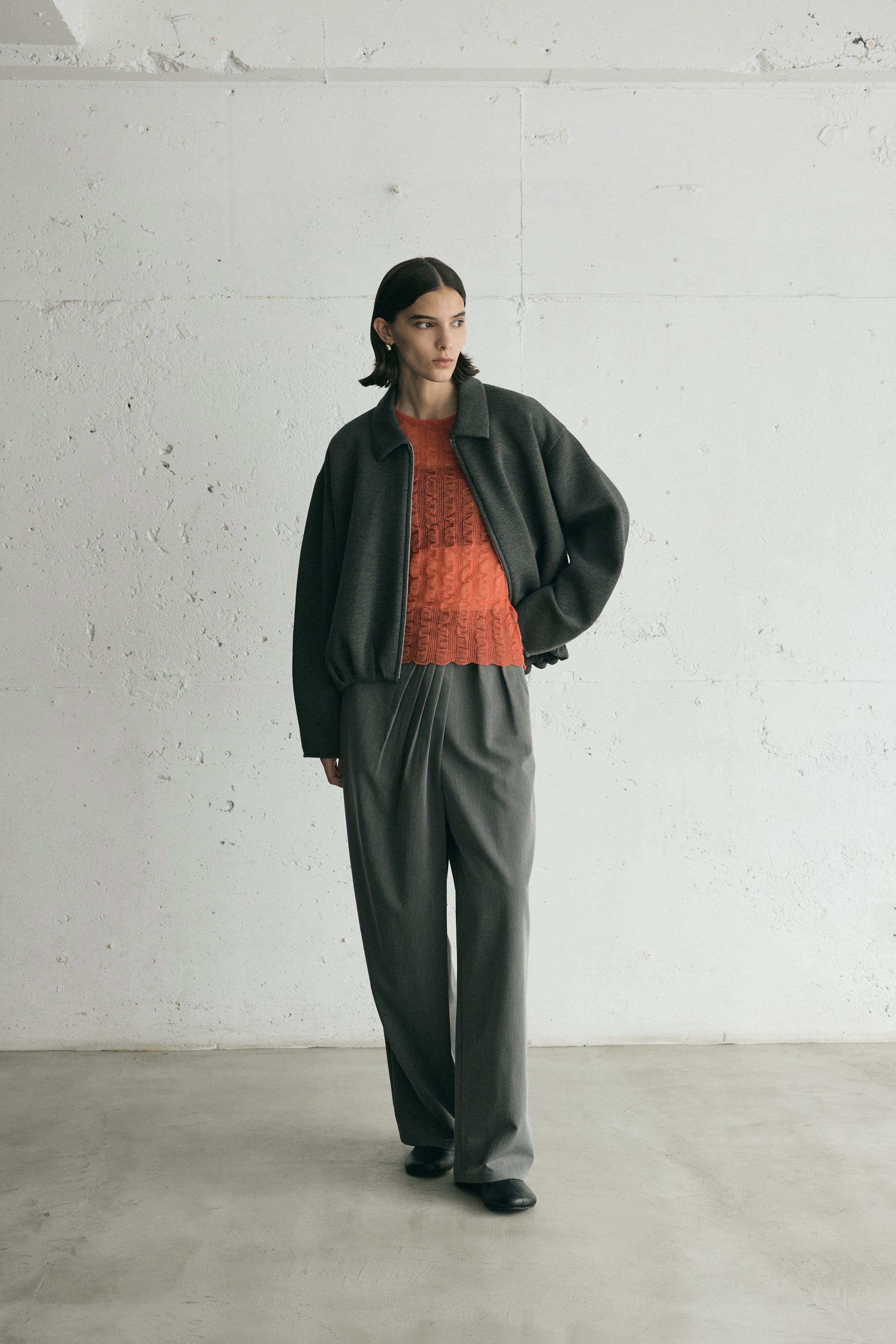 ダンボールバルーンブルゾン GRY FREE