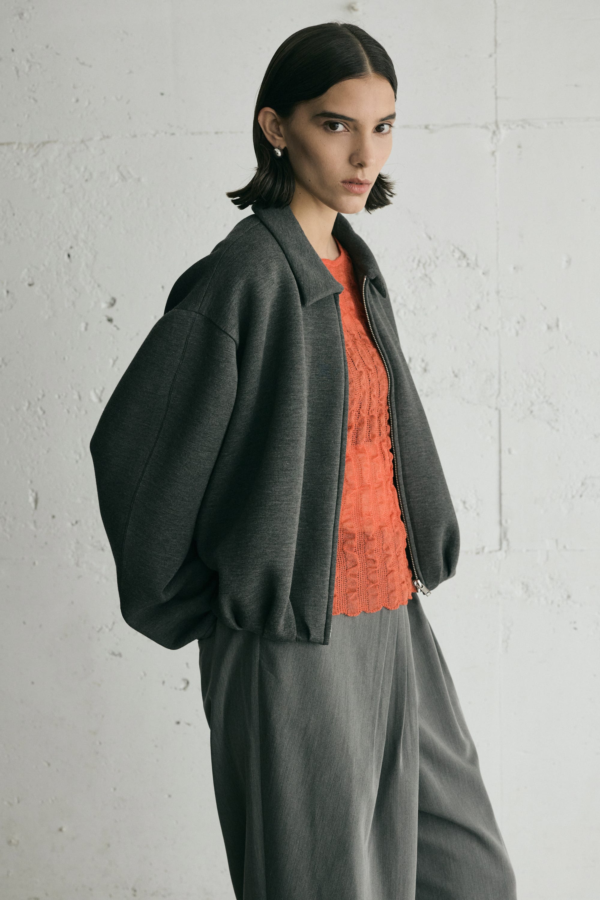 crie conforto | ダンボールバルーンブルゾン (ブルゾン ) |SHEL'TTER