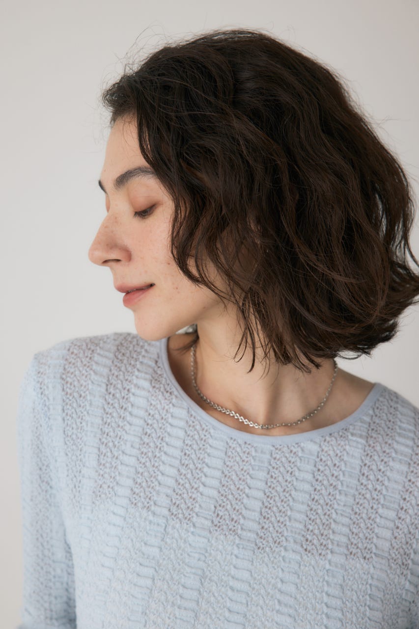 シャーリングデザイントップス L/BLU FREE