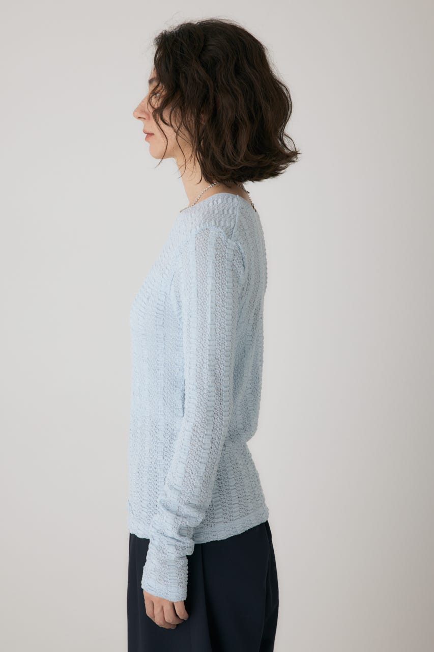 シャーリングデザイントップス L/BLU FREE