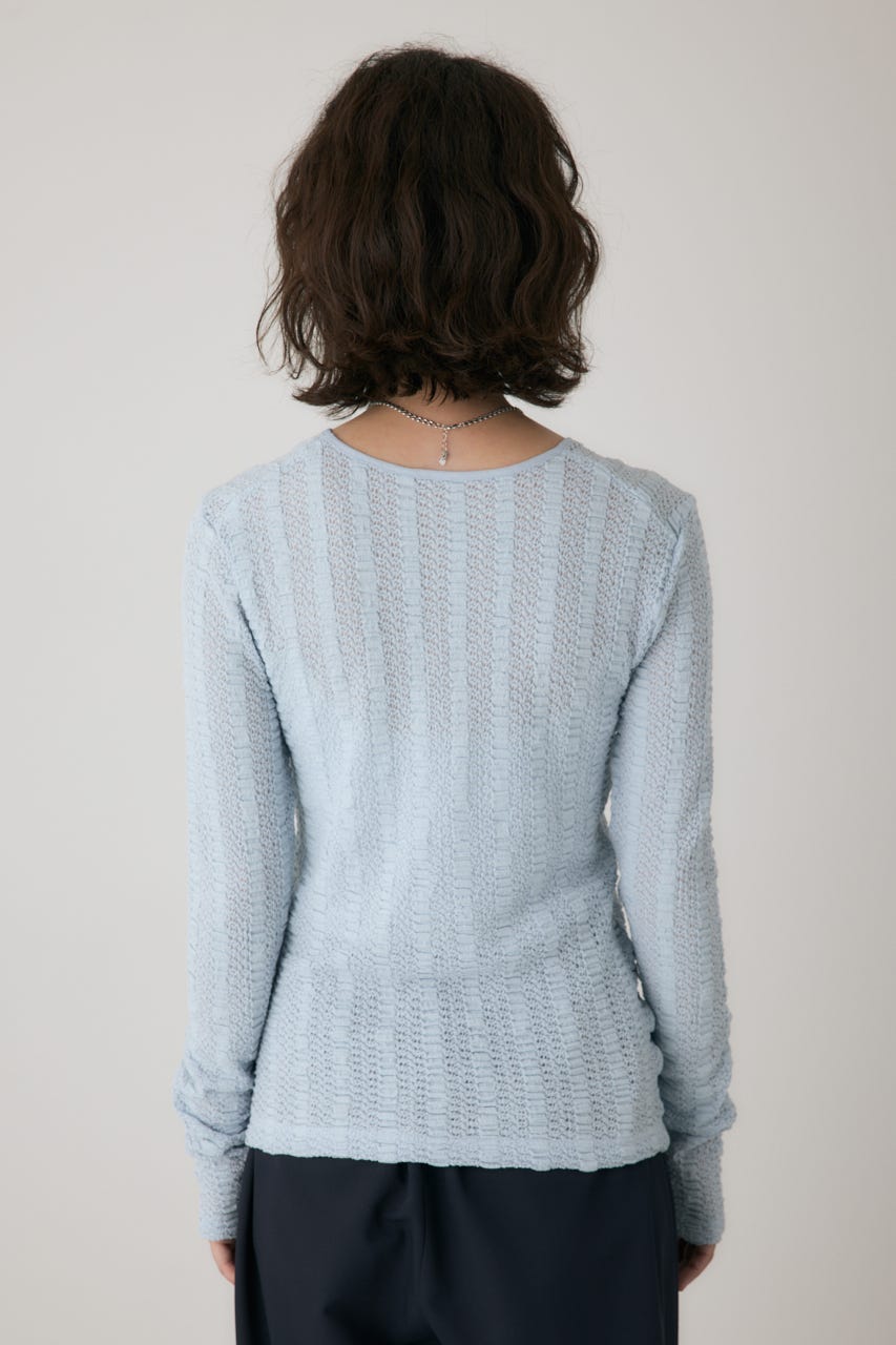 シャーリングデザイントップス L/BLU FREE