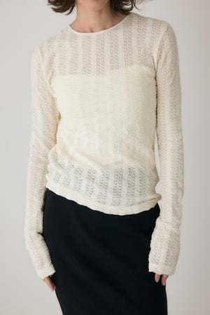 シャーリングデザイントップス