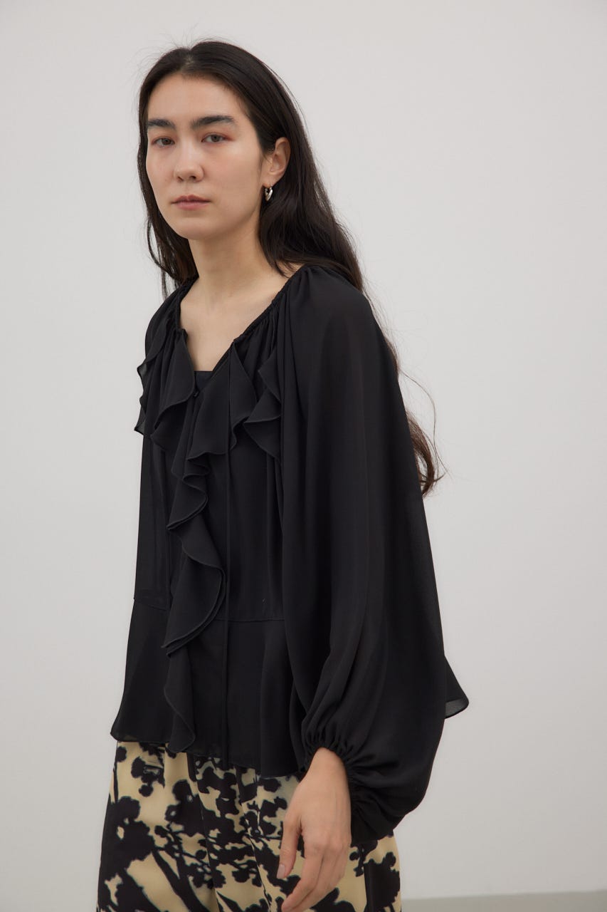 crie conforto | ラッフルブラウス (シャツ・ブラウス ) |SHEL