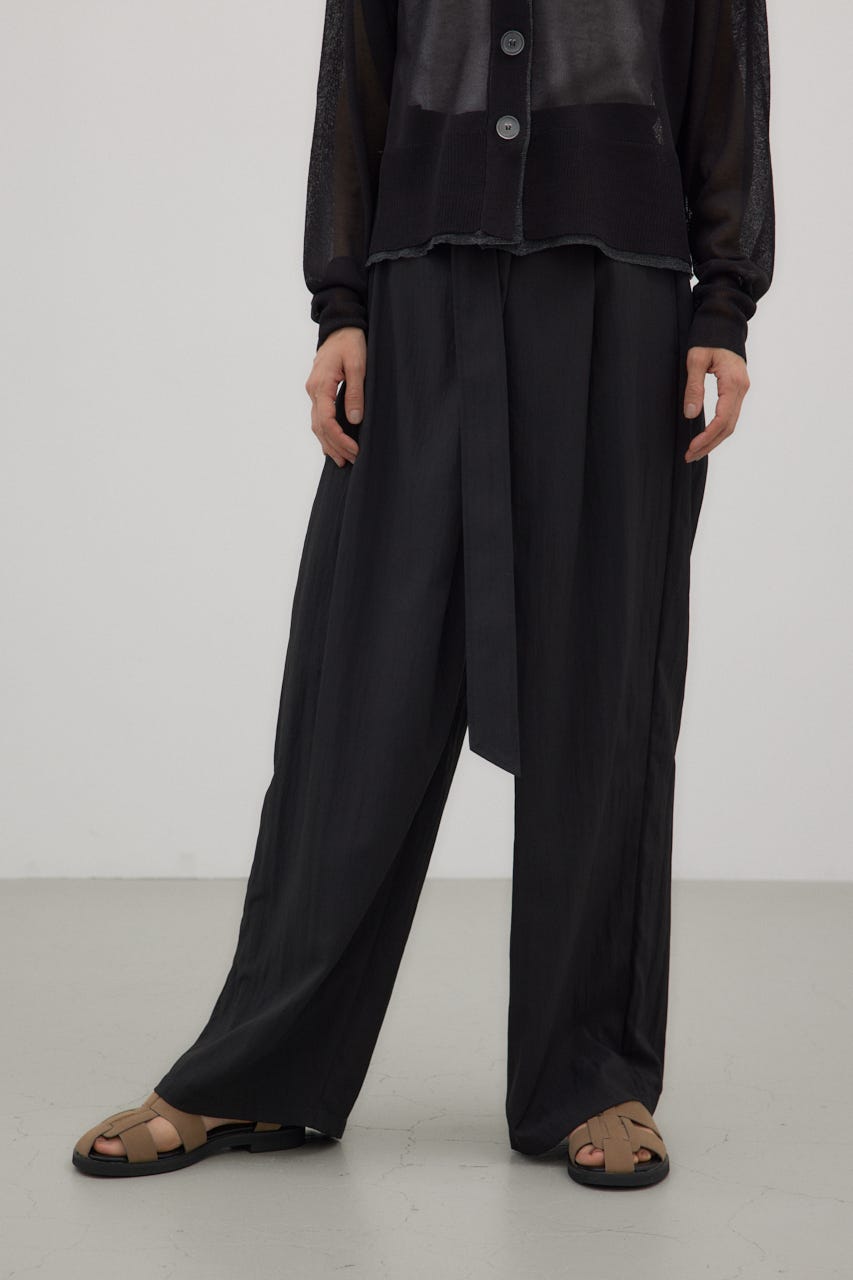 crie conforto | フロントラップワイドパンツ (パンツ ) |SHEL