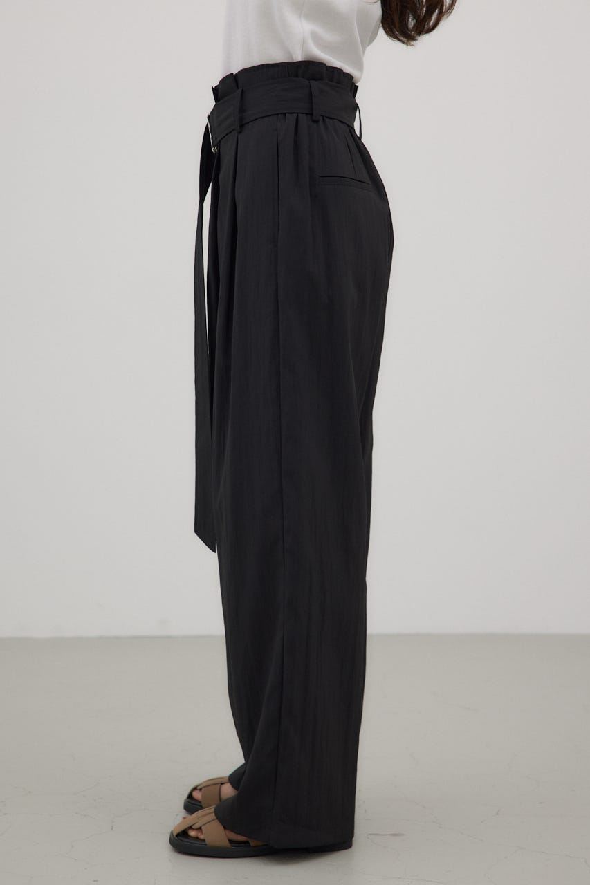 noble クラシックツイルフロントラップワイドパンツ　S Noble（ノーブル）の「クラシックツイルフロントラップワイド