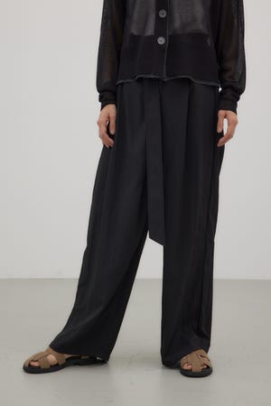 フロントラップワイドパンツ