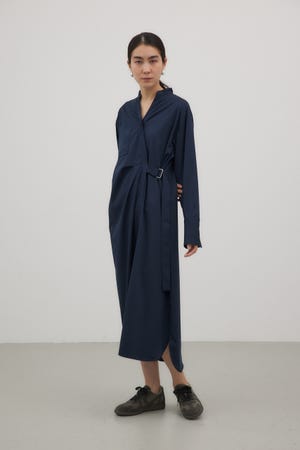 サイドバックルカシュクールワンピース