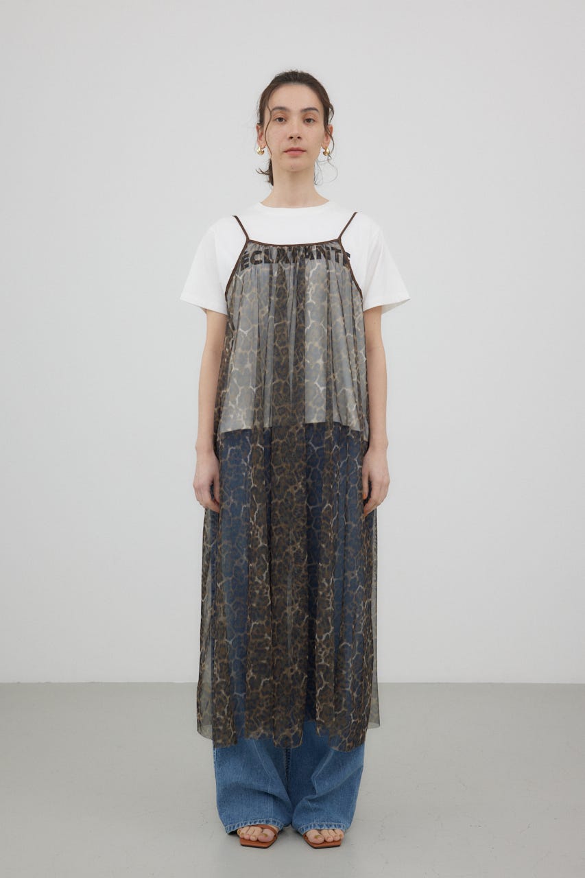 【 Honey mi Honey 】激レア❣️レオパードワンピース HONEY MI ワンピース nylon tiered one-piece : ZOZOTOWN Yahoo