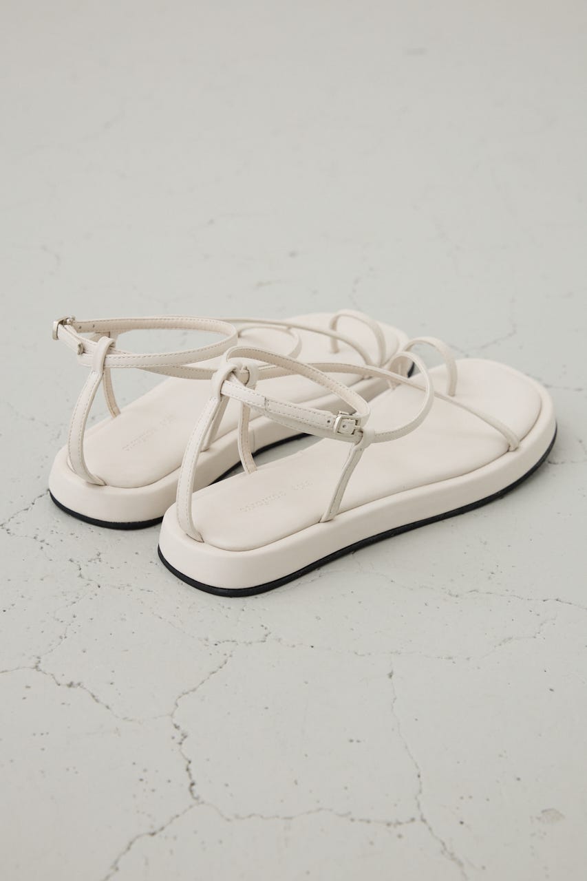 ナローストラップトングサンダル WHT M