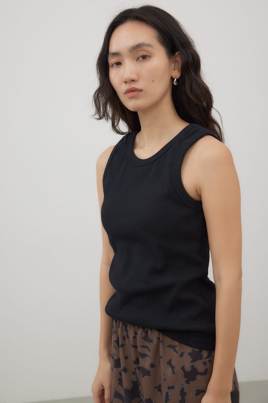 カップ付きアメスリタンク BLK M