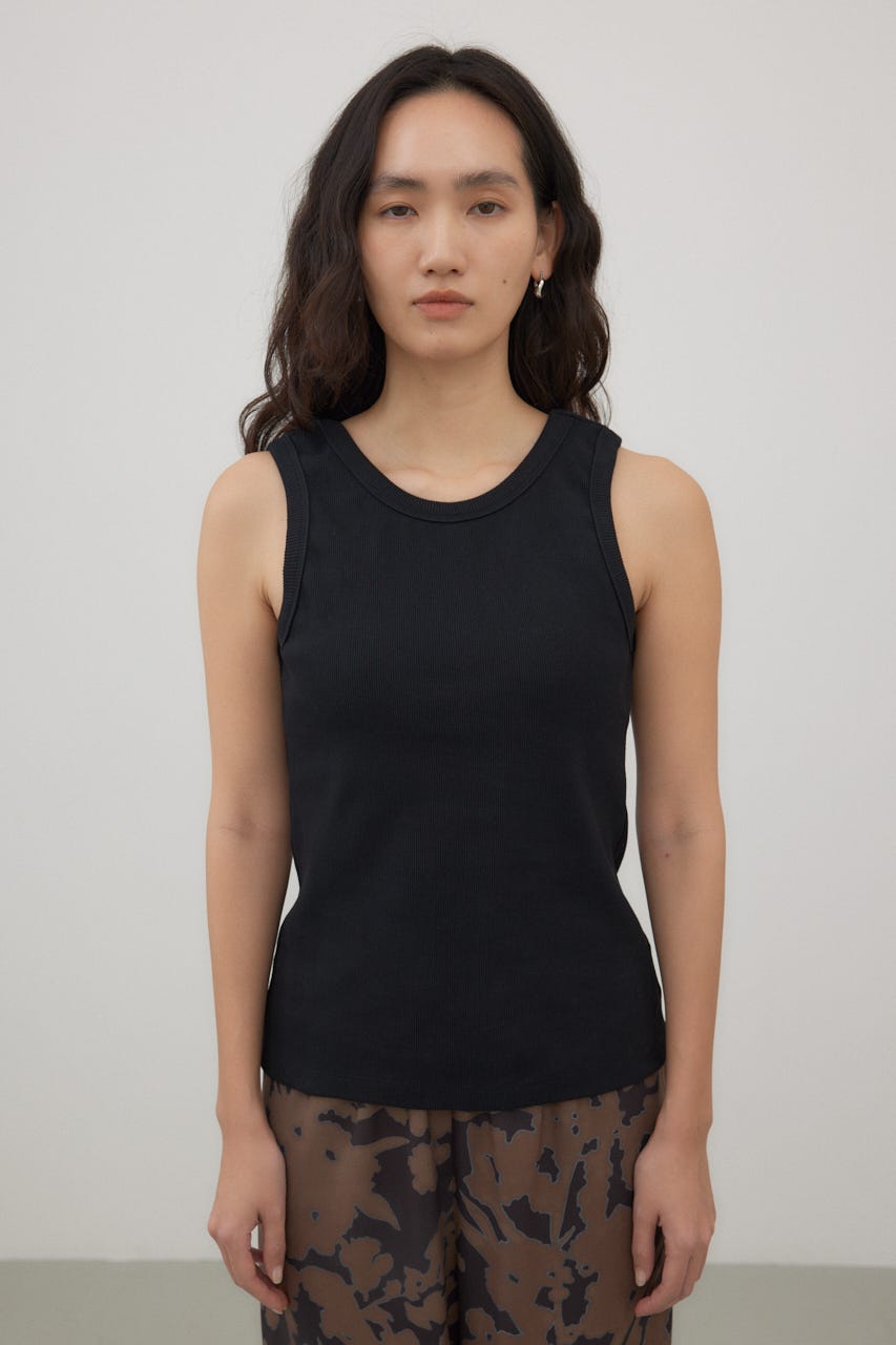 カップ付きアメスリタンク BLK M