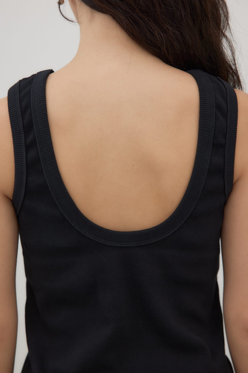 カップ付きアメスリタンク BLK M