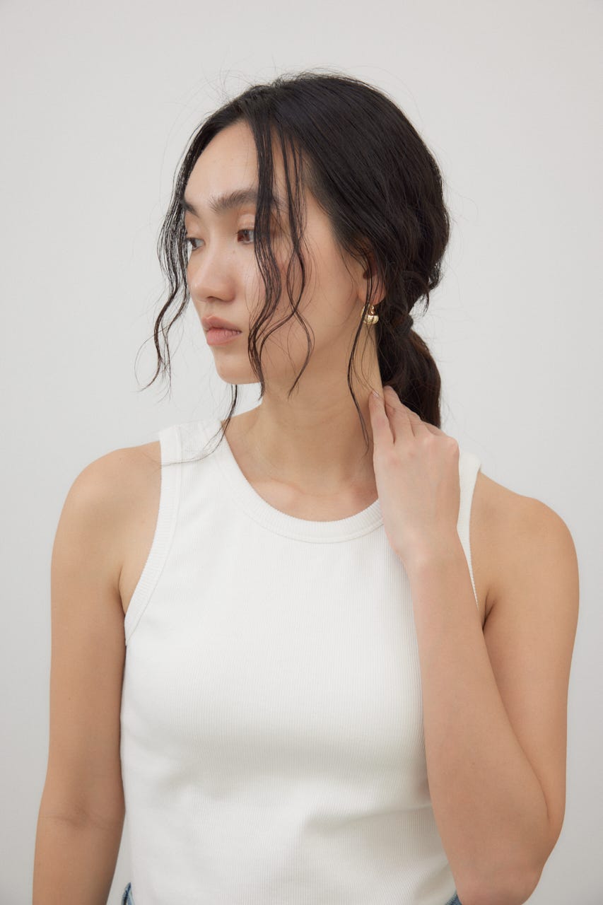 カップ付きアメスリタンク O/WHT M