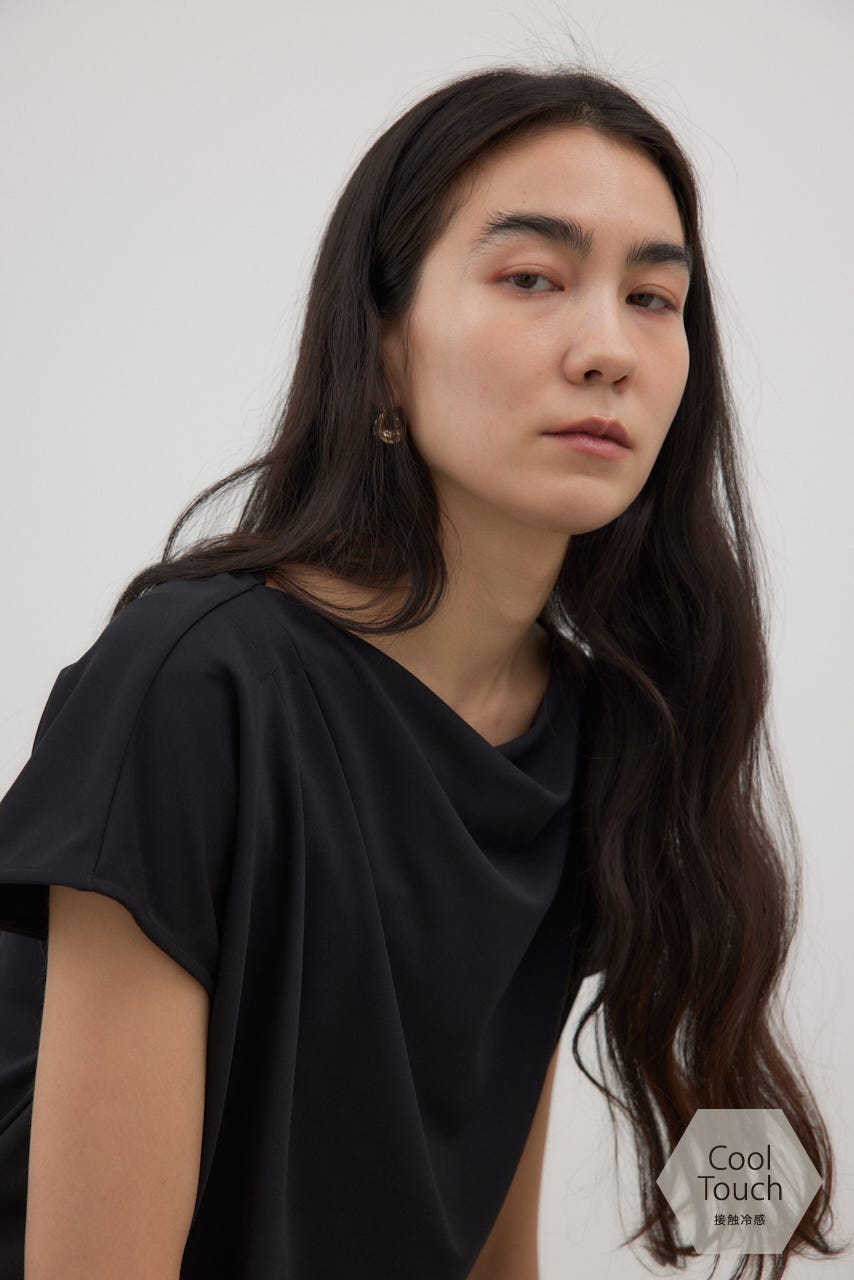 crie conforto | ドレープネックプルオーバー (Tシャツ