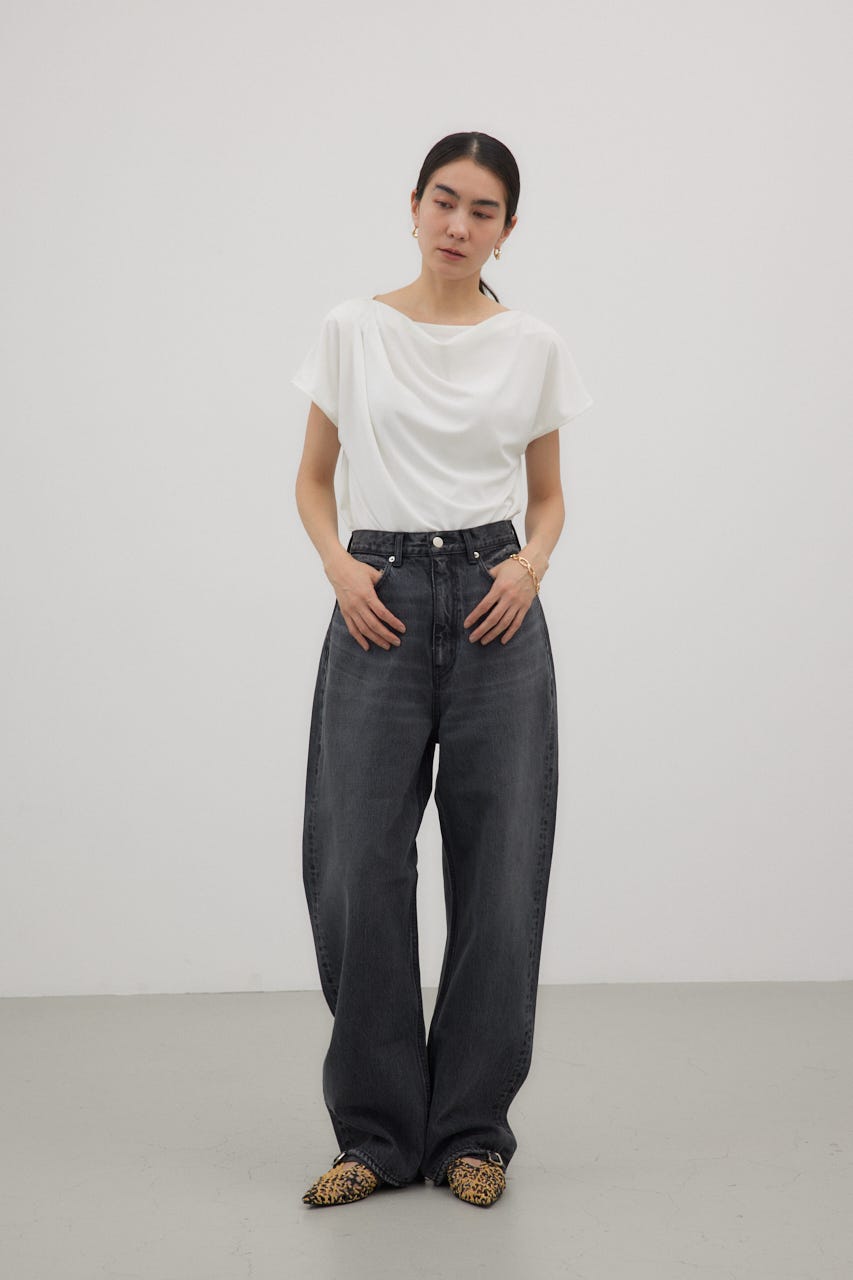 crie conforto | ドレープネックプルオーバー (Tシャツ