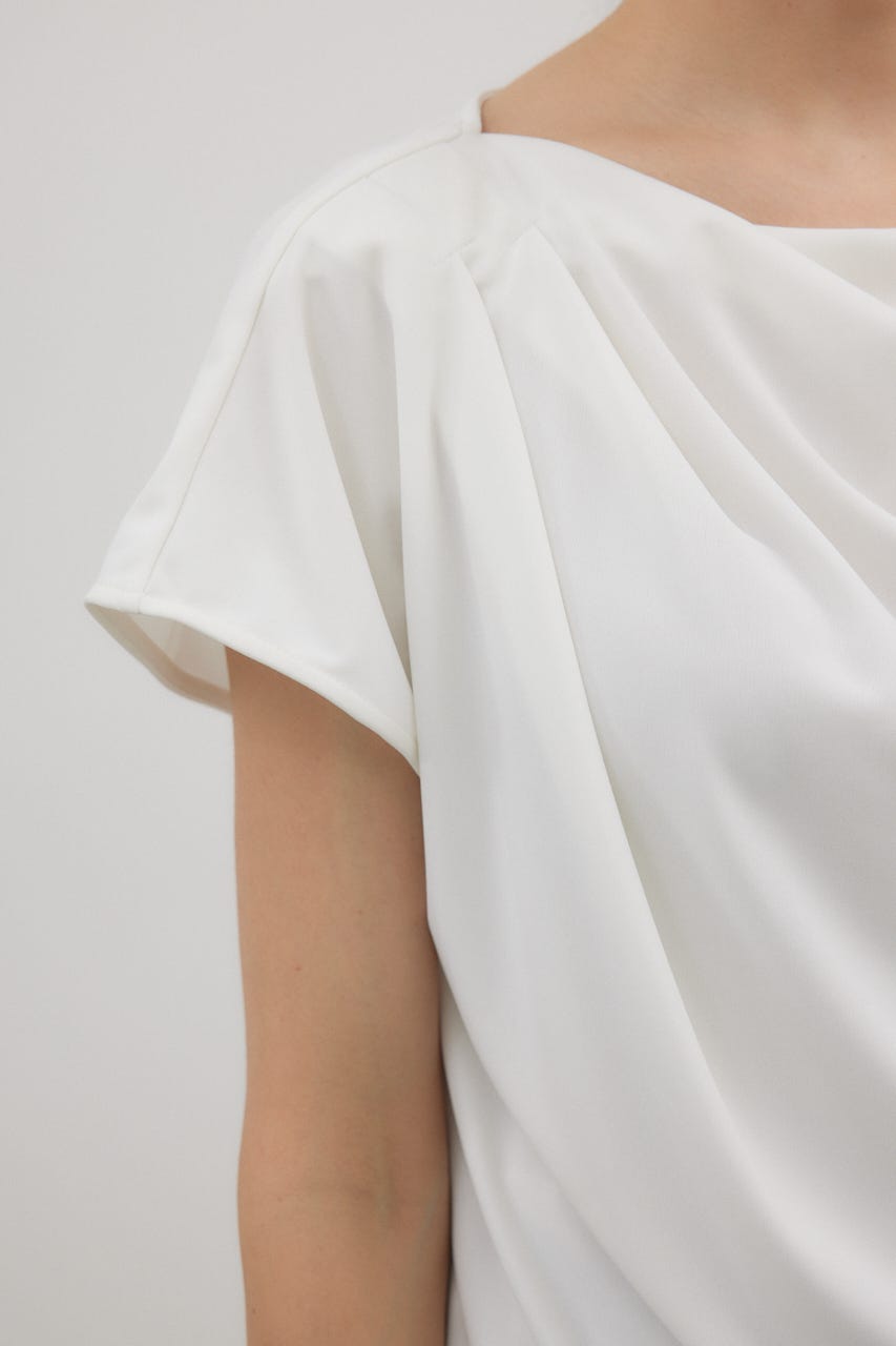 crie conforto | ドレープネックプルオーバー (Tシャツ