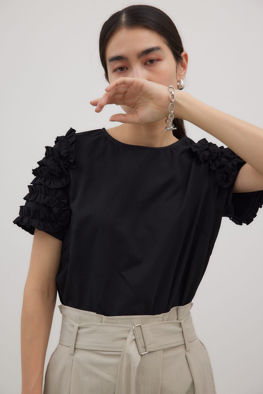 crie conforto | ペタルスリーブプルオーバー (Tシャツ