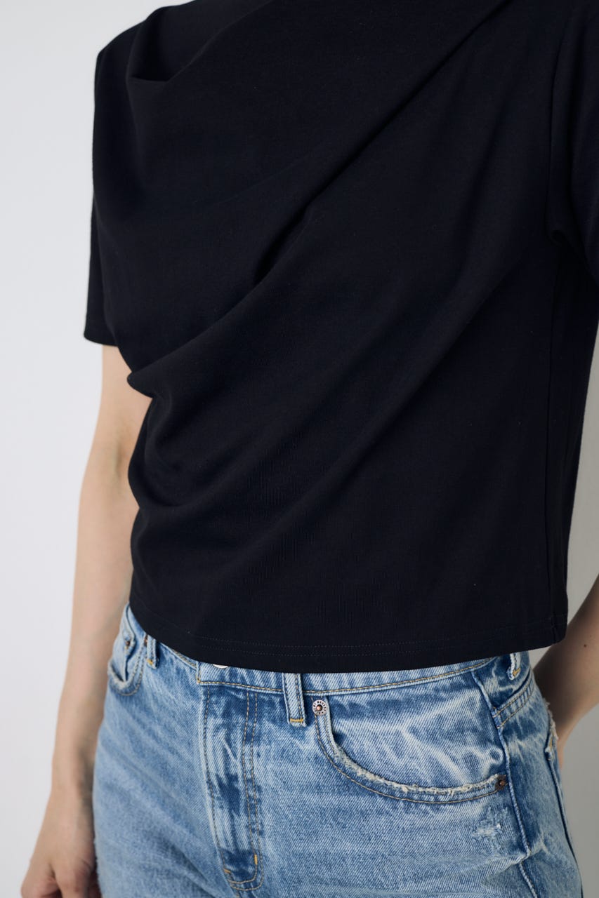 【WEB限定】ドレープカットトップス BLK FREE