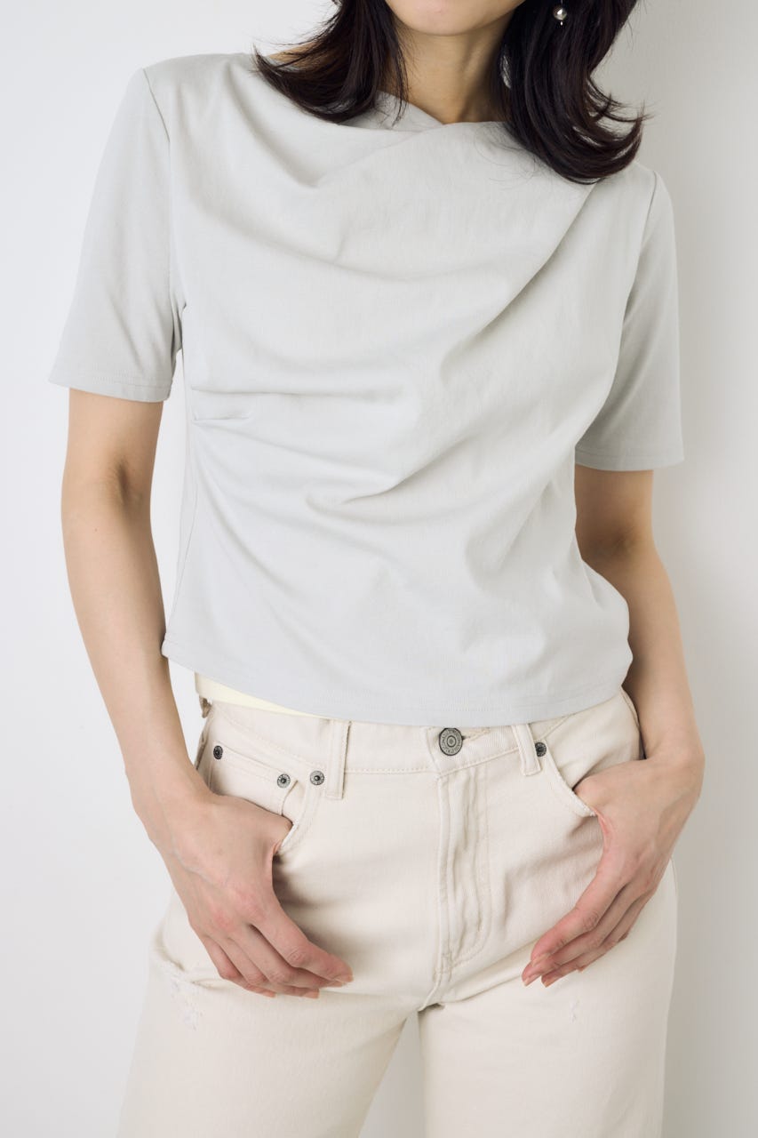 【WEB限定】ドレープカットトップス GRY FREE