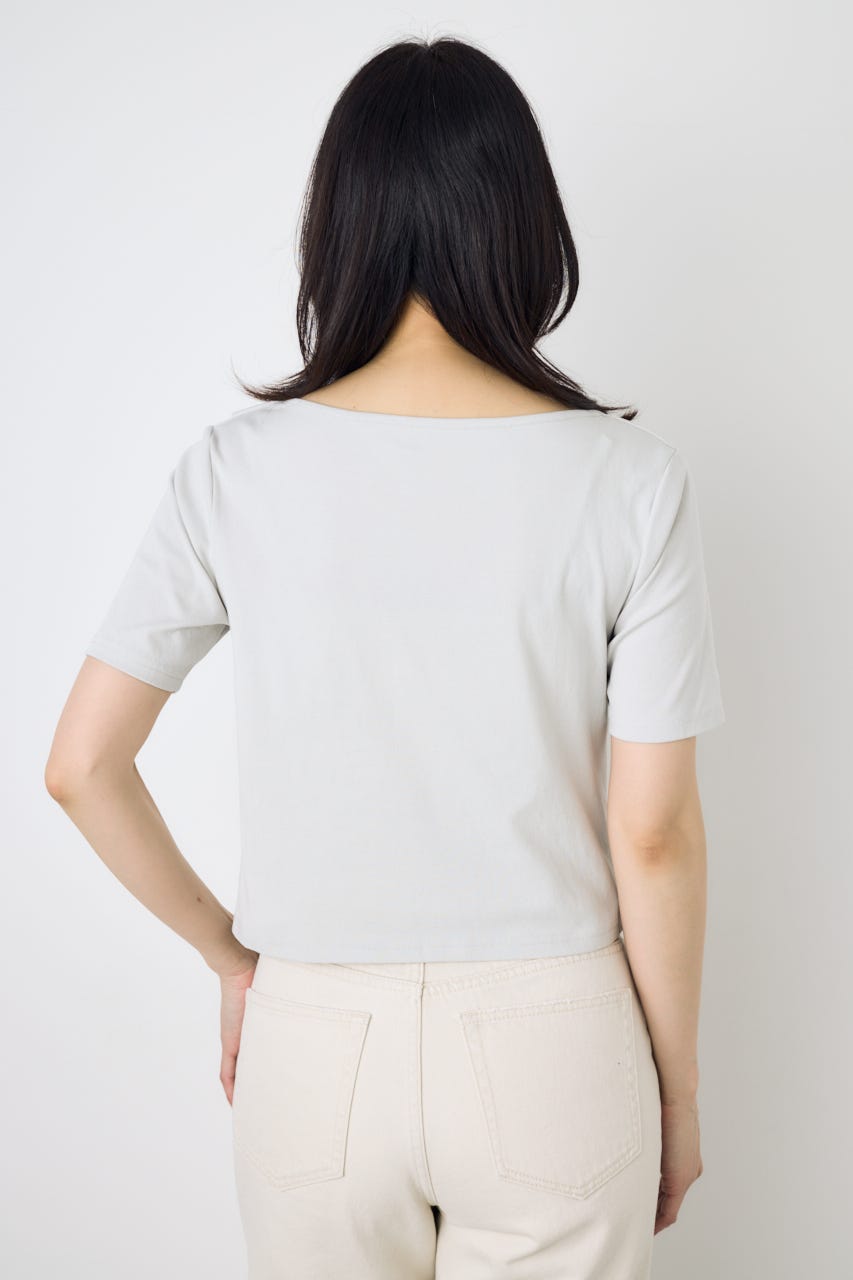 【WEB限定】ドレープカットトップス GRY FREE