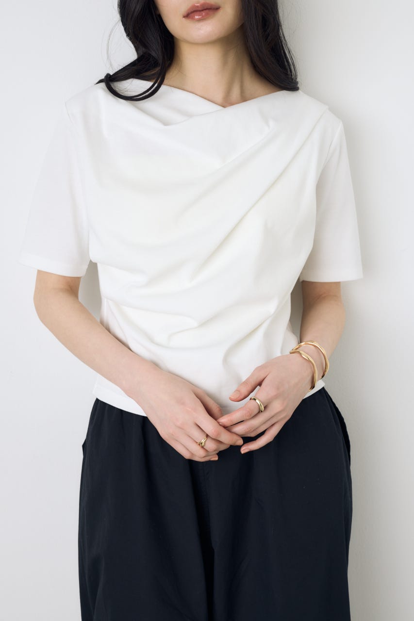 【WEB限定】ドレープカットトップス WHT FREE