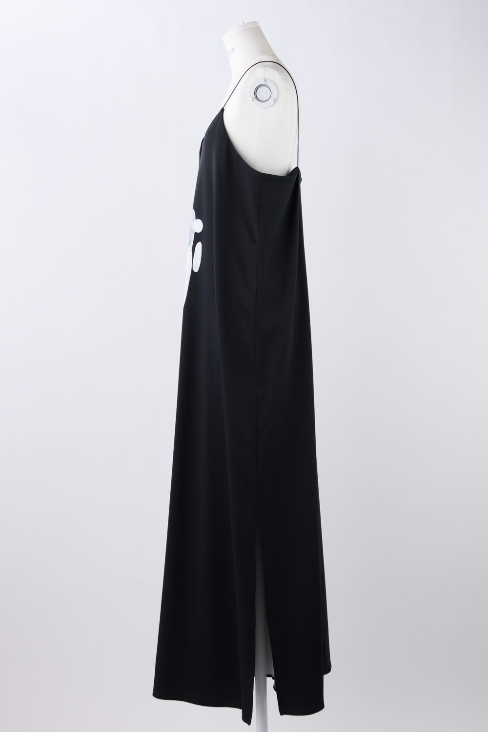DRAWING SLIT SLIP-DRESS D/NVY 38