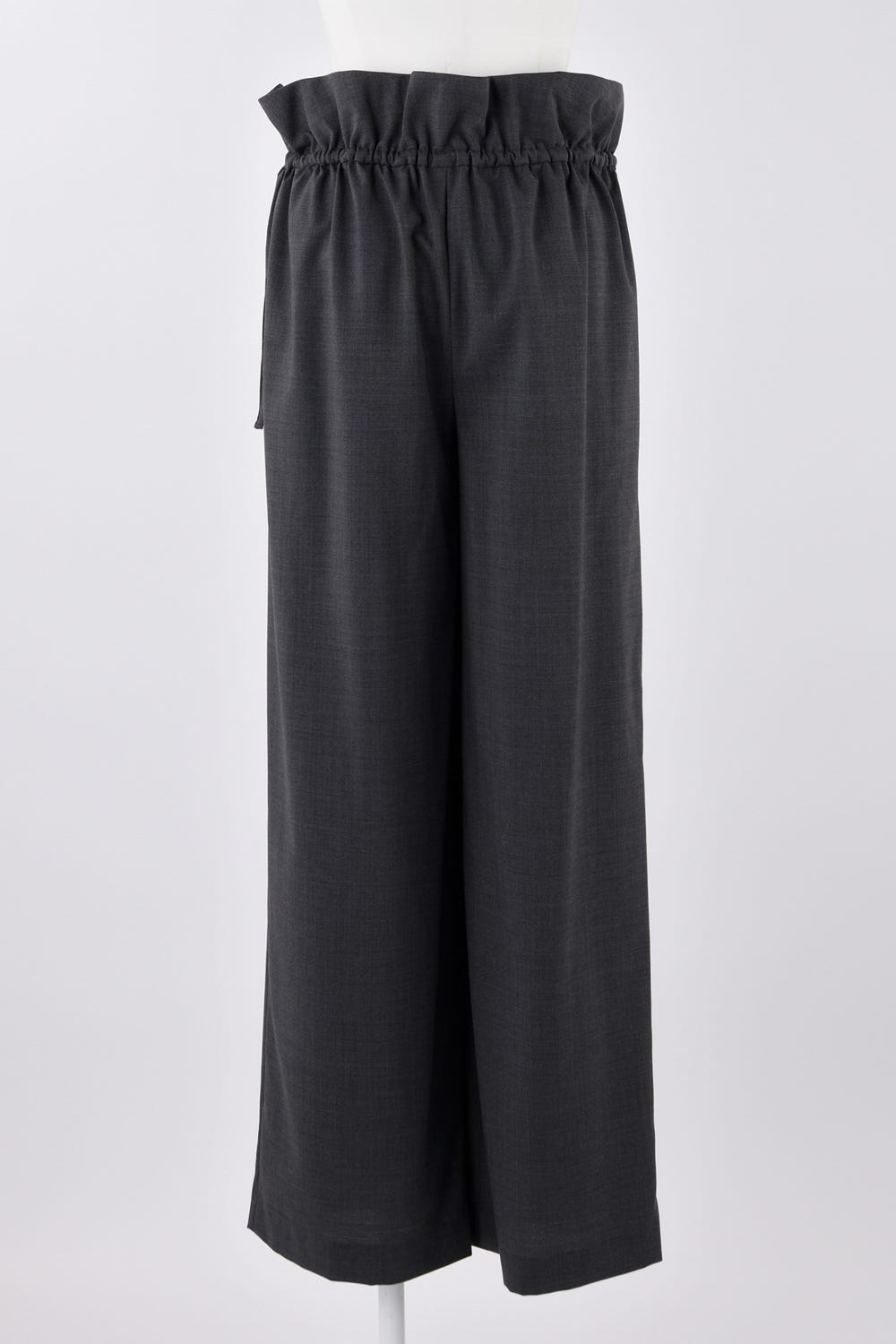 DOUBLE‐WASTE WIDE‐ PANTS C.GRY 38