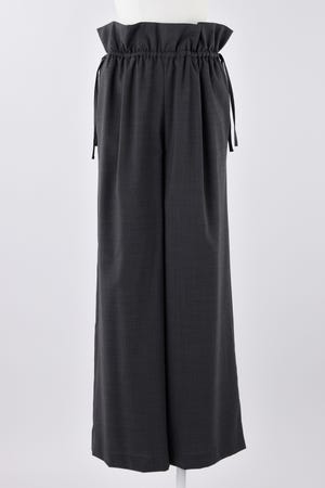 DOUBLE‐WASTE WIDE‐ PANTS