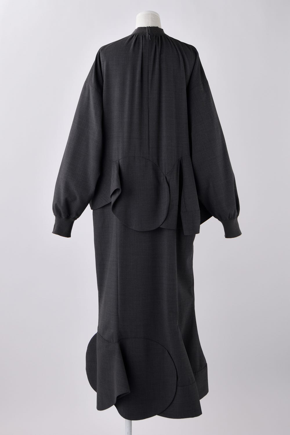 PEPLUM DRESS C.GRY 38