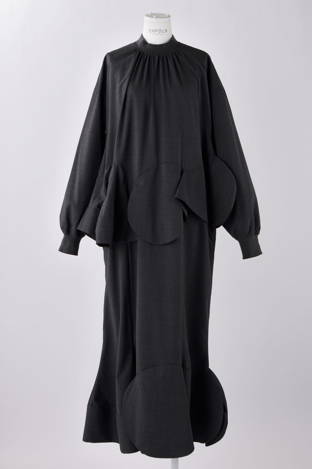 PEPLUM DRESS C.GRY 38