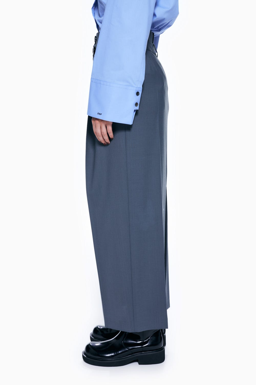 DOUBLE-WAIST SKIRT GRY 36