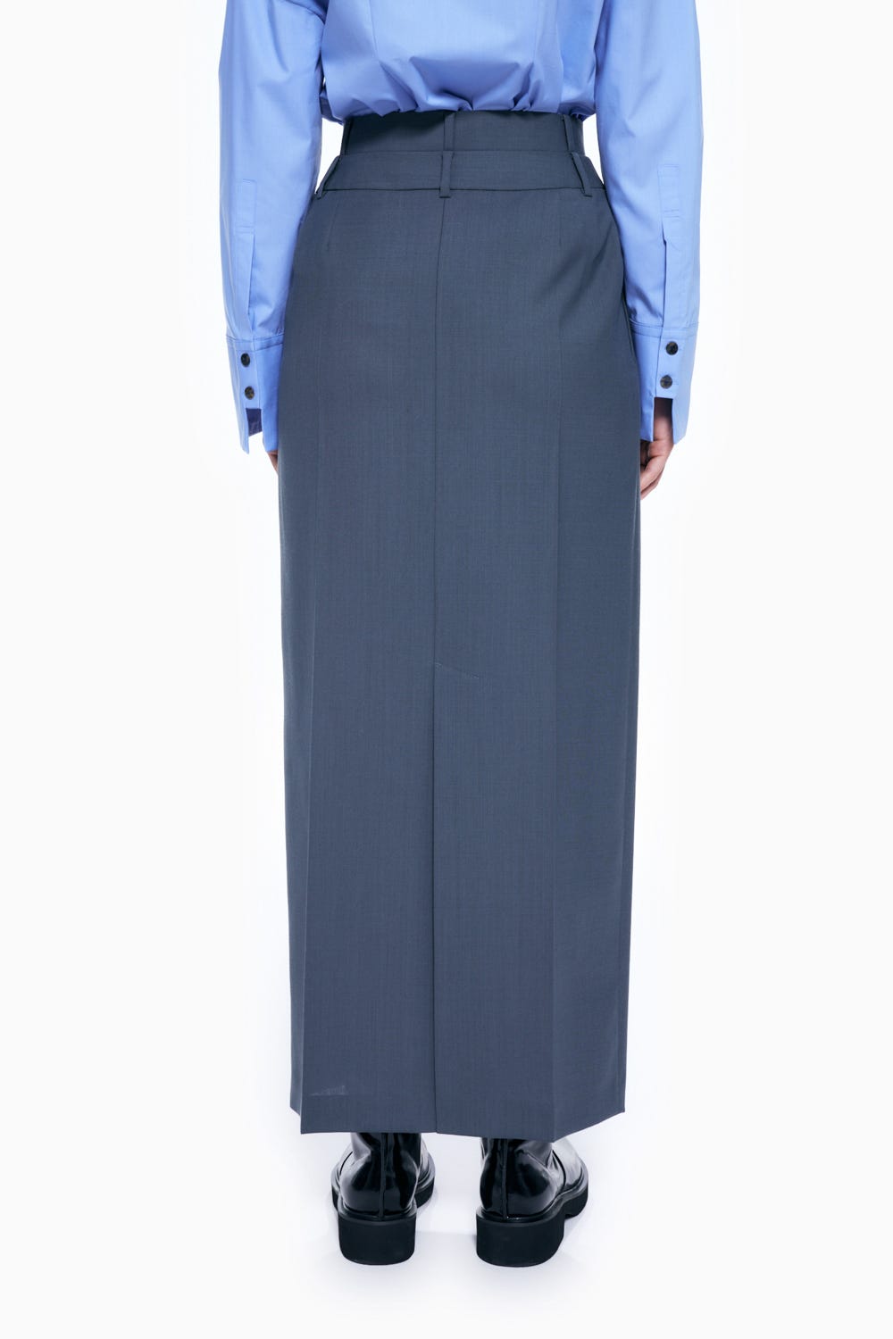 DOUBLE-WAIST SKIRT GRY 36