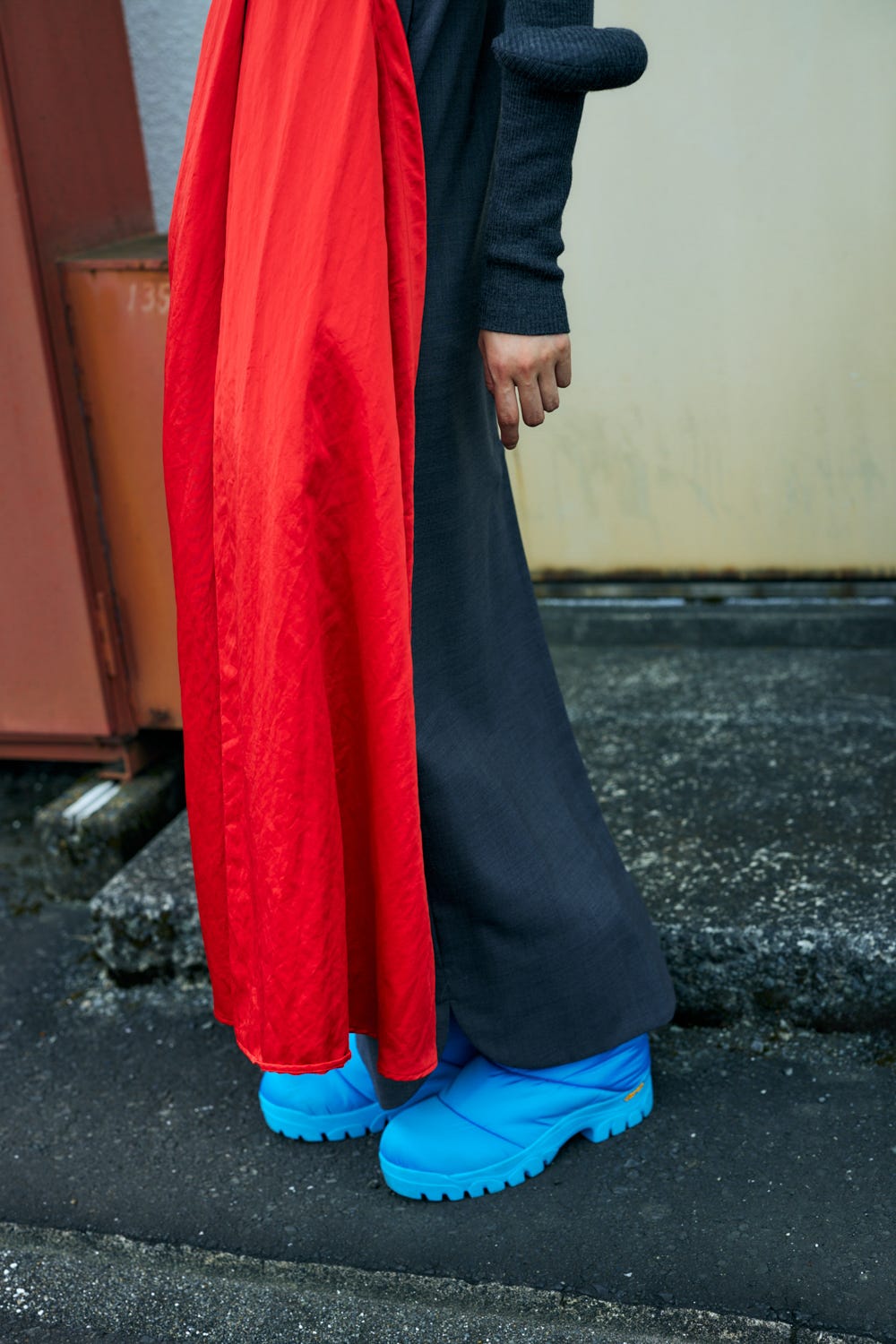 EMBROIDERED PATCH DRESS C.GRY 38