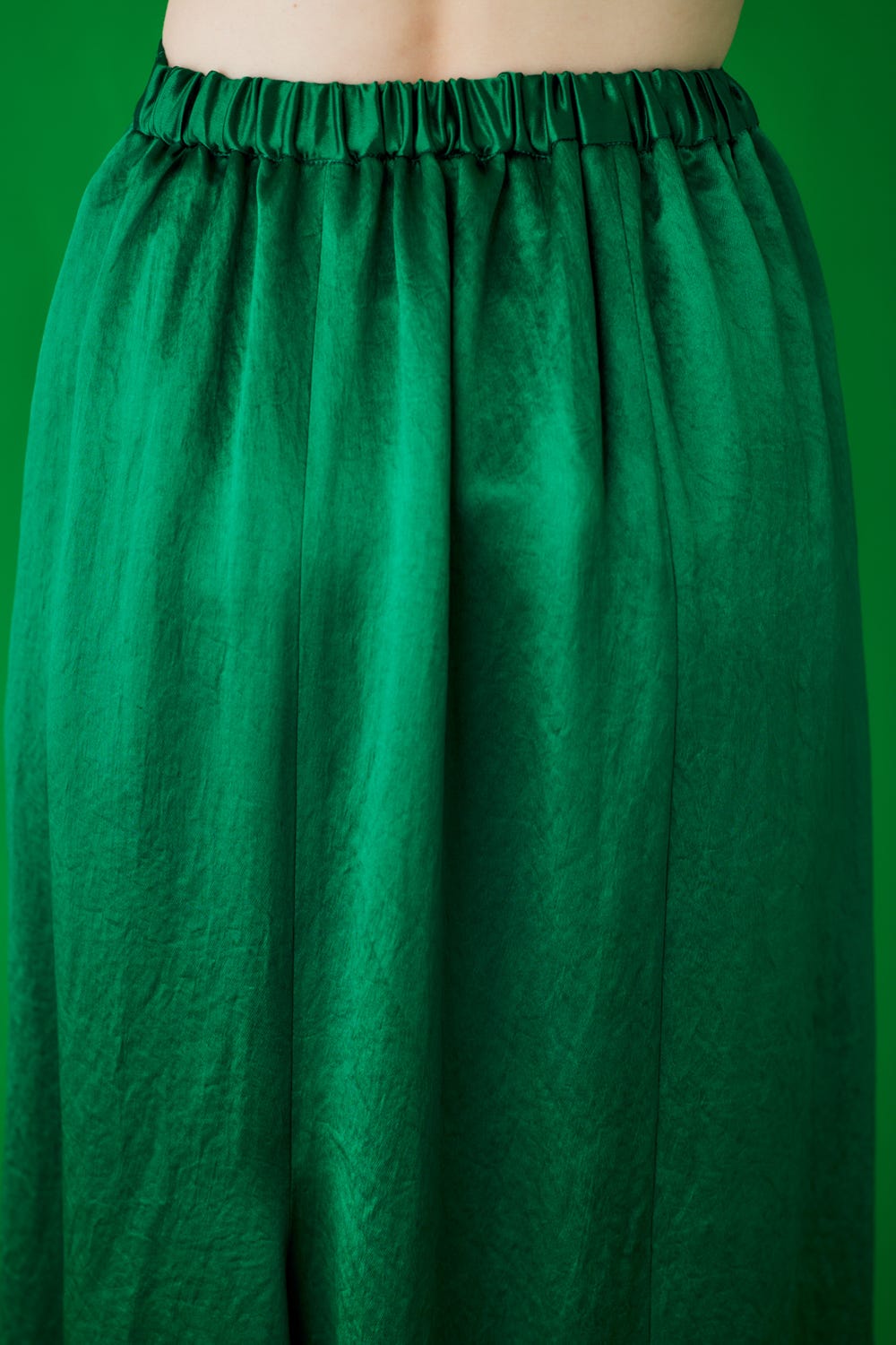 RANDOM-SLIT SKIRT GRN 36