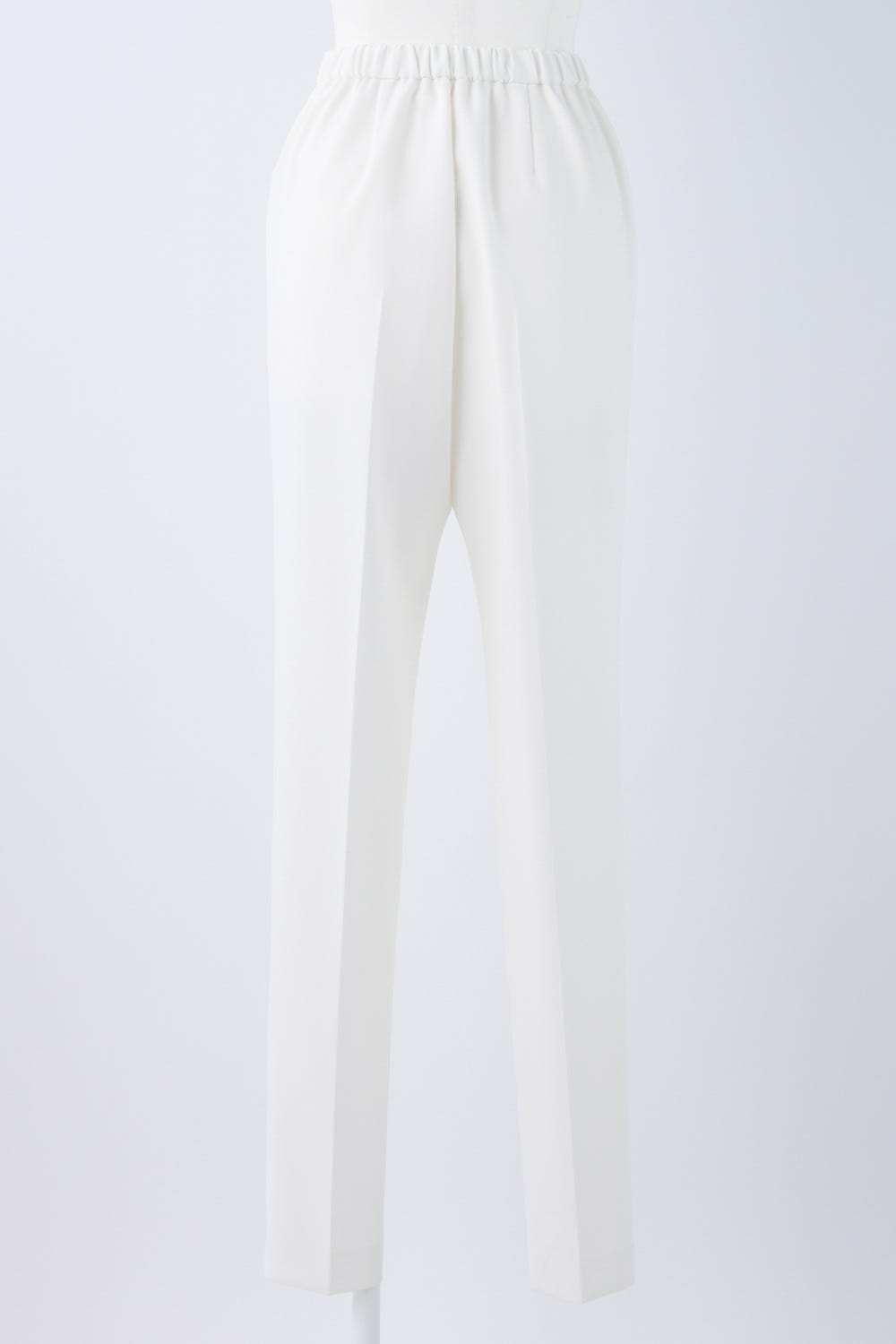 SLIM STRAIGHT-TROUSERS WHT 36