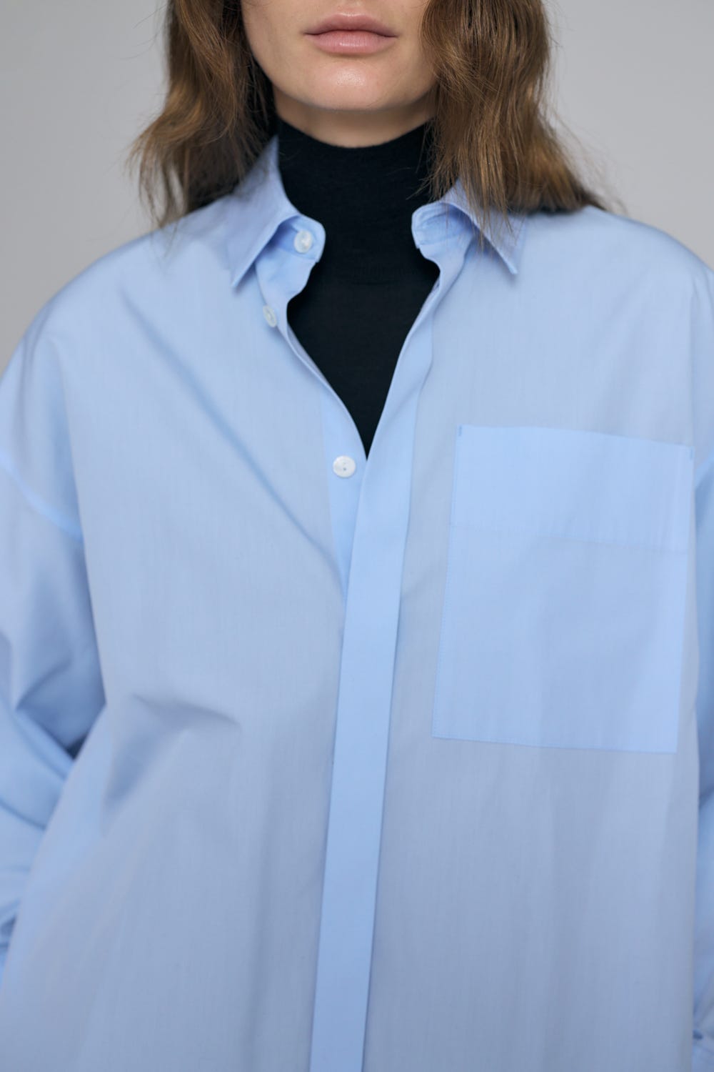 MEN'S SHIRT L/BLU 38