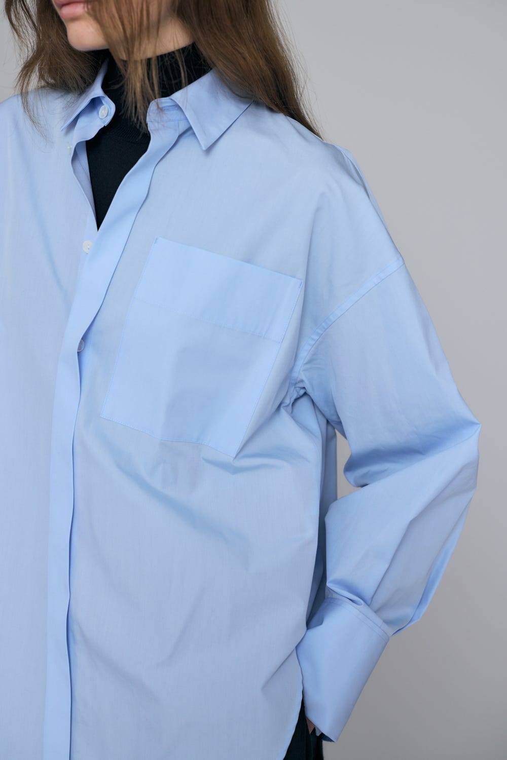 MEN'S SHIRT L/BLU 38